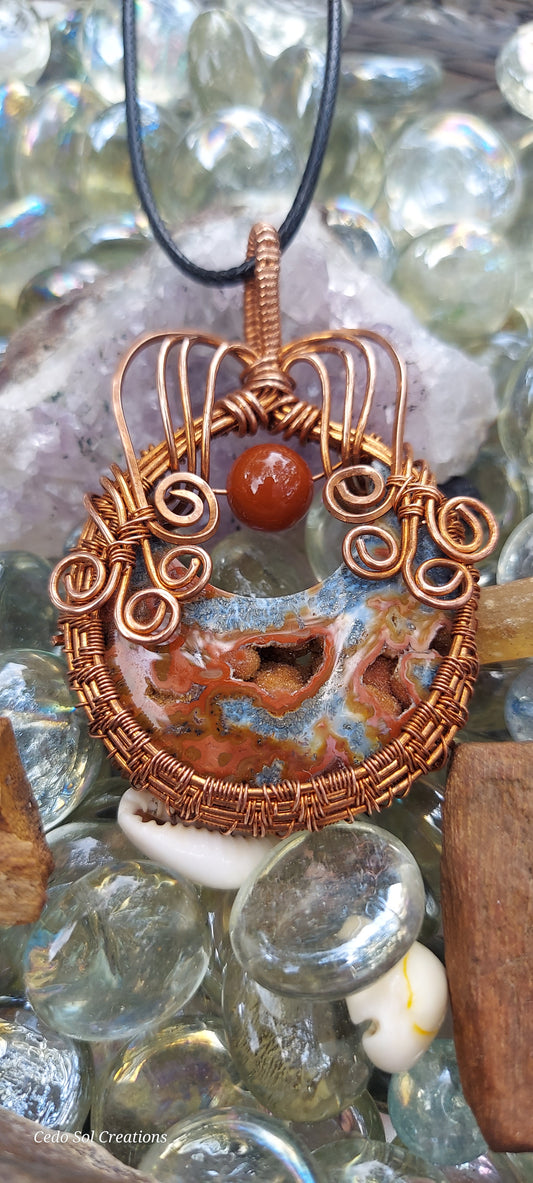 Turkish agate with druzy